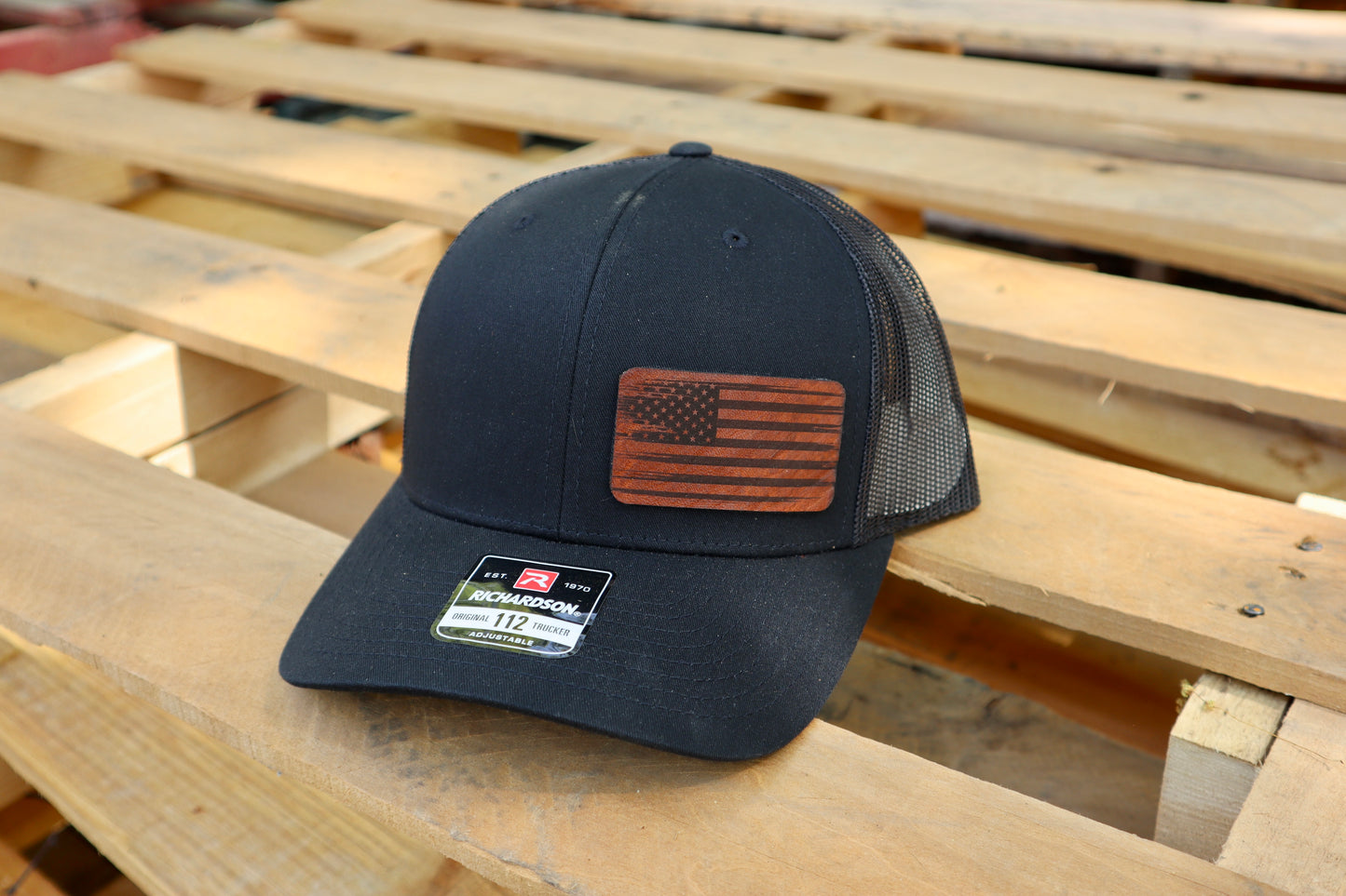 Trucker Hat with Leather Patch
