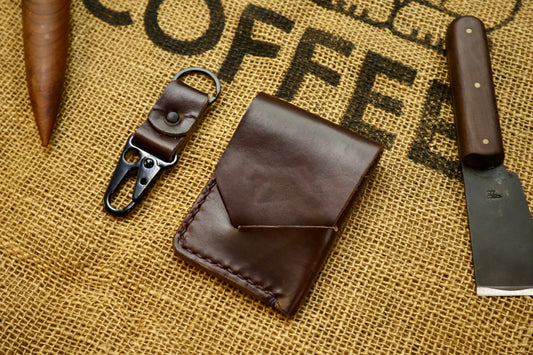 The "Quiver" in Brown w/ Lilac Stitching