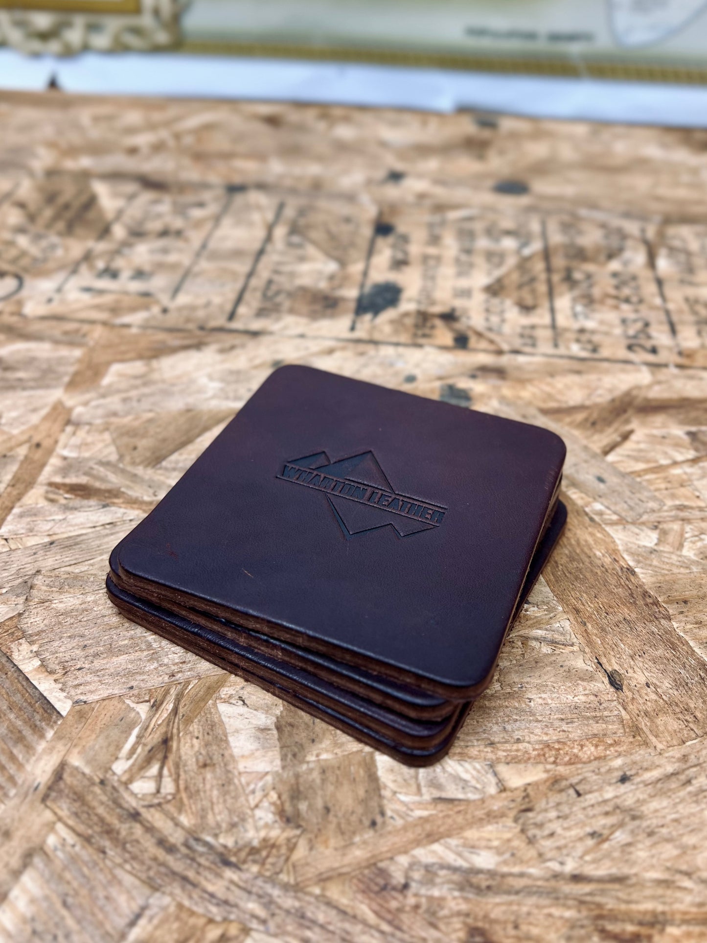 Leather Coasters (4 Pack)